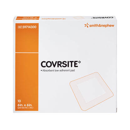 Covrsite Composite Dressing 6 X 6 Inch Square NonSterile Film Backing (350591_CS)