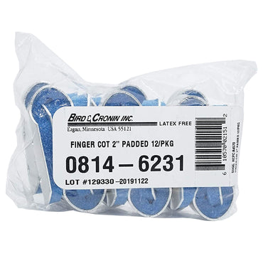 Bird & Cronin Finger Cot Splint Pull-On Left or Right Hand Blue / Silver (479114_PK)