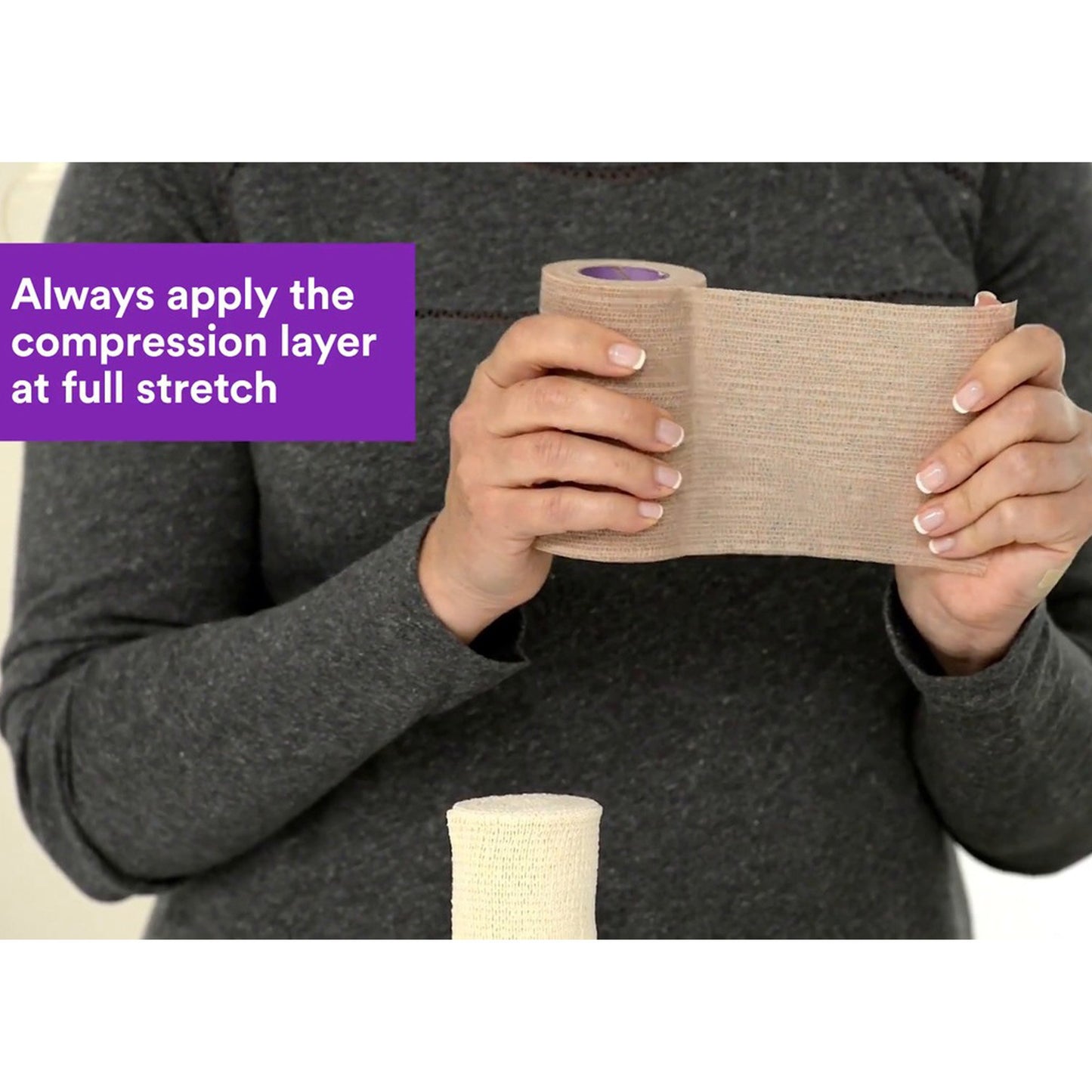 3M™ Coban™ 2 2 Layer Compression Bandage System 2-9/10 Yard X 4 Inch / 4 Inch X 5-1/10 Yard Self-Adherent / Pull On Closure Tan / White NonSterile 35 to 40 mmHg (989726_CS)