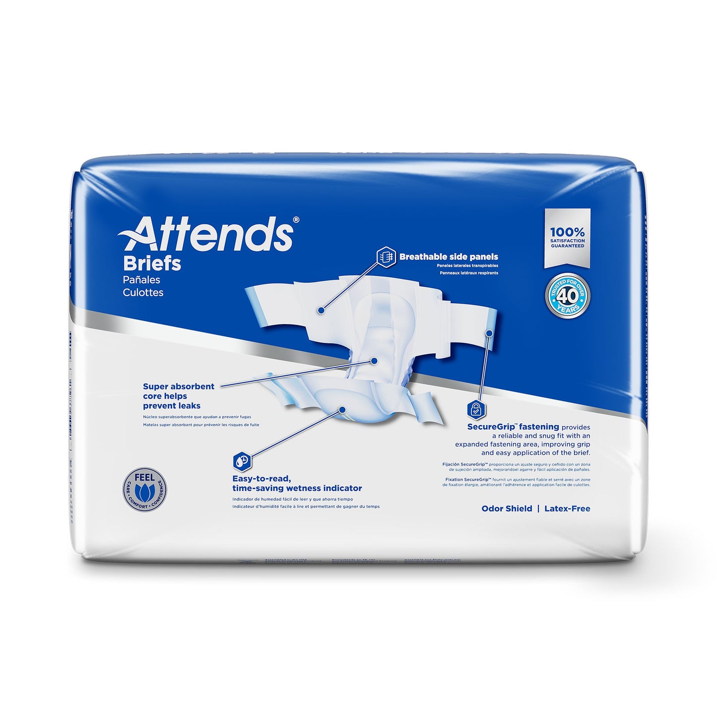 Attends® Care Advanced Unisex Adult Incontinence Brief Medium Disposable Heavy Absorbency (955307_CS)
