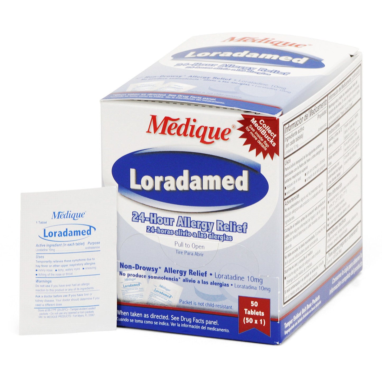 Loradamed Allergy Relief 10 mg Strength Tablet 1 per Box (524409_BX)