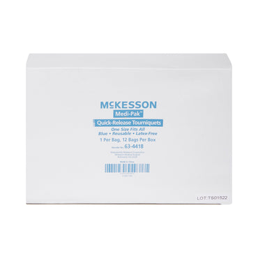 McKesson Tourniquet, Quick Release 14 Inch Length Synthetic Silk and Terylene (581564_BX)