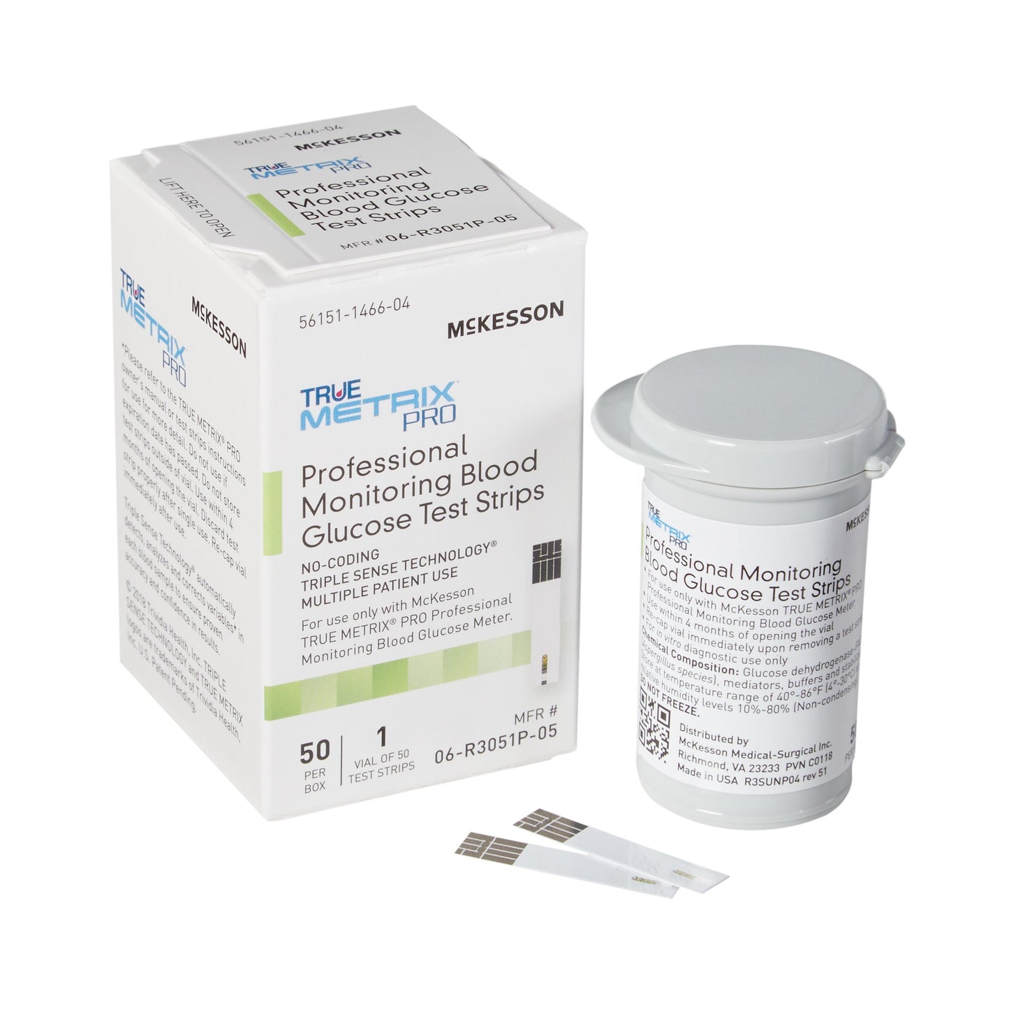 McKesson TRUE METRIX® PRO Blood Glucose Test Strips 50 Strips per Pack (960298_BX)