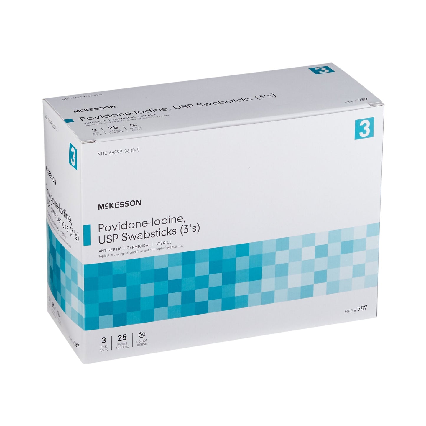 McKesson Impregnated Swabstick 10% Strength Povidone-Iodine Individual Packet Sterile (854753_CS)