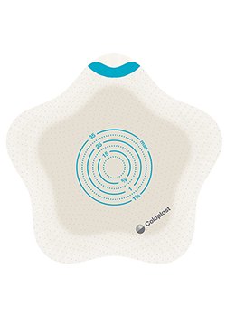 SenSura® Mio Kids Ostomy Barrier Trim to Fit, Standard Wear Adhesive Coupling Without Flange Green Code System 0 to 1-3/8 Inch Opening (1124360_BX)