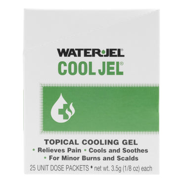 Water Jel® Cool Jel Burn Relief Tea Tree Oil / Glycerin Topical Gel 3.5 Gram Individual Packet (786414_BX)