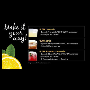 PhenylAde® GMP ULTRA Oral Supplement Lemonade Flavor Powder 1.2 oz. / 33.4 Gram Individual Packet (1262882_EA)