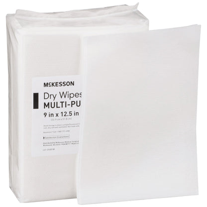 McKesson Task Wipe Medium Duty 48 Count Poly Pack 9 X 12-1/2 Inch NonSterile Disposable (864655_PK)