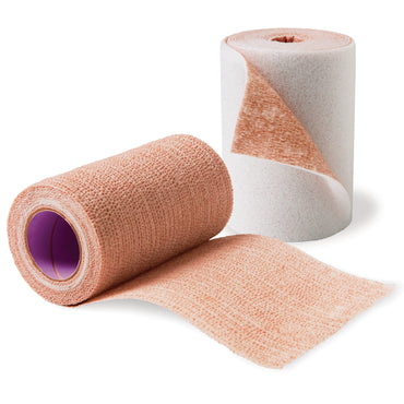 3M™ Coban™ 2 2 Layer Compression Bandage System 2-9/10 Yard X 4 Inch / 4 Inch X 5-1/10 Yard Self-Adherent / Pull On Closure Tan / White NonSterile 35 to 40 mmHg (989726_BX)