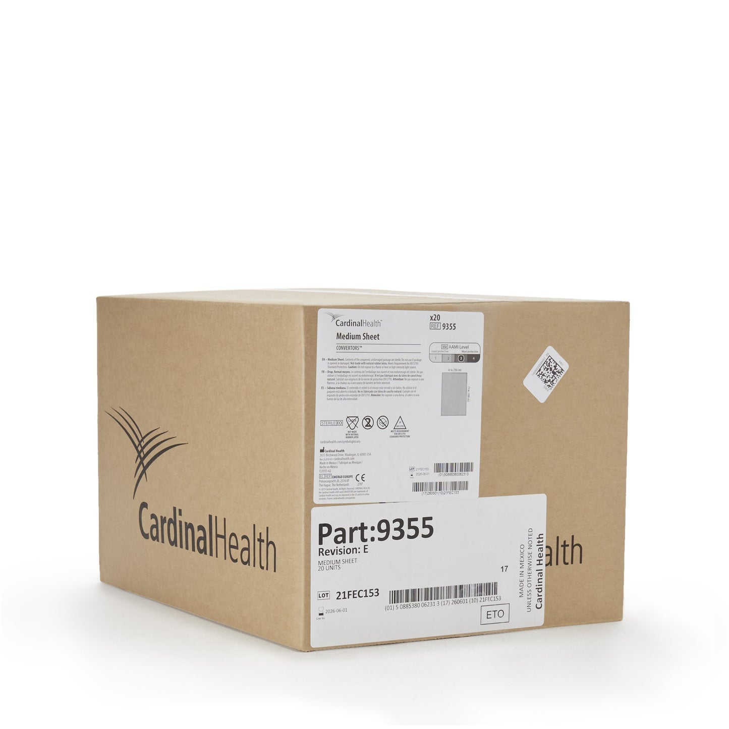 Cardinal General Purpose Drape Medium Drape 40 W X 70 L Inch Sterile (216239_CS)