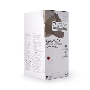 GAMMEX® Non-Latex Sensitive Surgical Glove Size 7.5 Sterile Polychloroprene Standard Cuff Length Micro-Textured Cream Chemo Tested (833675_BX)