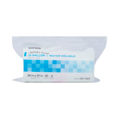 McKesson Hot Water Soluble Laundry Hamper Bag 30 to 35 gal. 28 X 39 Inch Disposable (1147894_PK)