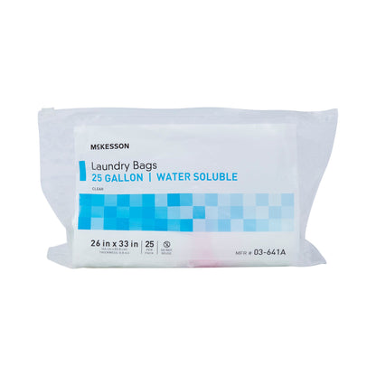 McKesson Hot Water Soluble Laundry Hamper Bag 20 to 25 gal. 26 X 33 Inch Disposable (1147893_CS)