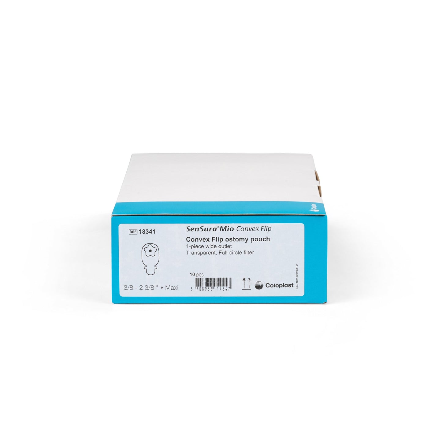 SenSura® Mio Concave Ostomy Pouch One-Piece System 11 Inch Length, Maxi Convex, Trim to Fit 3/8 to 2-3/8 Inch Stoma Drainable (1124337_BX)