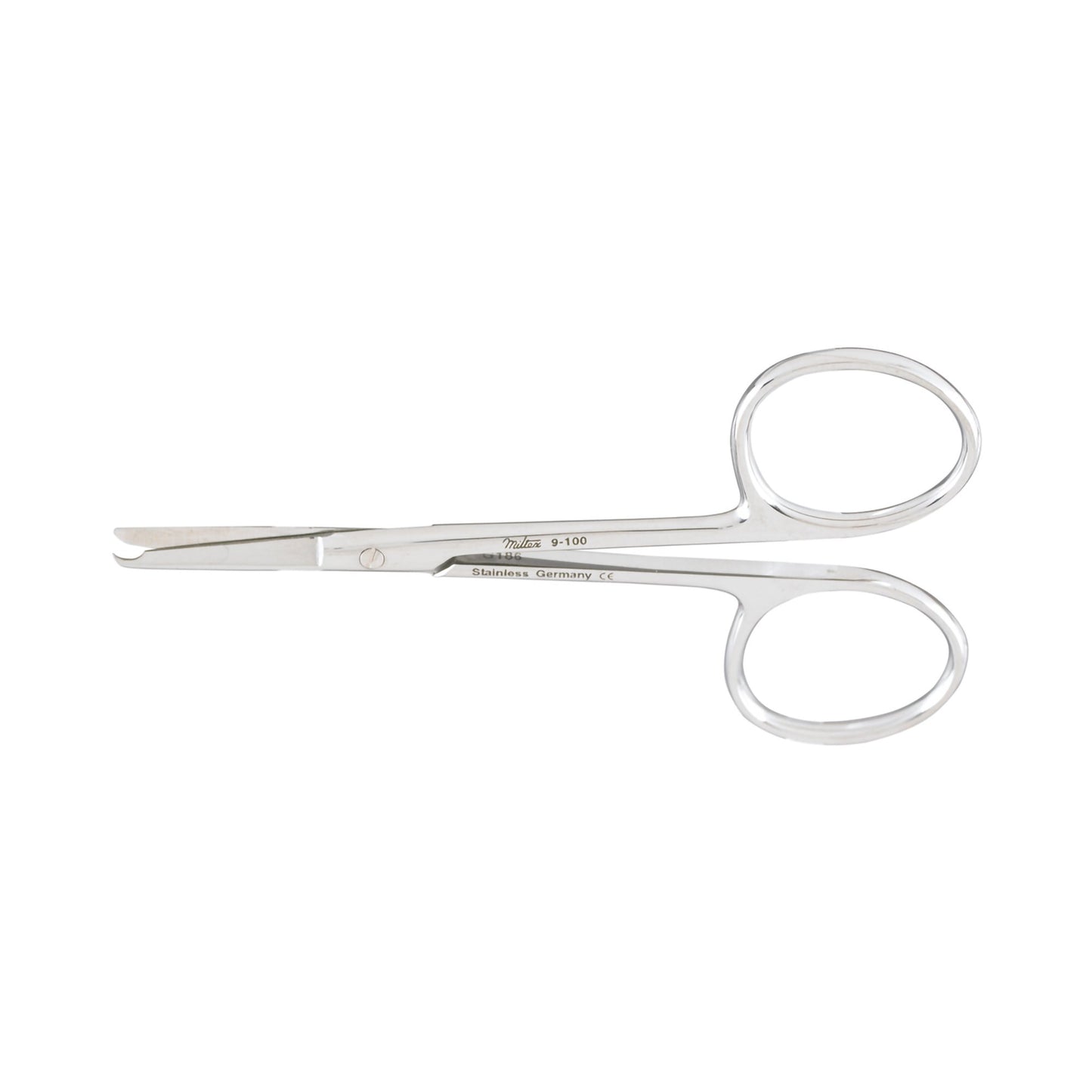 Miltex® Stitch Scissors Spencer 3-1/2 Inch Length OR / Surgical Grade German Stainless Steel NonSterile Finger Ring Handle Straight Blunt Tip / Blunt Tip (250332_EA)