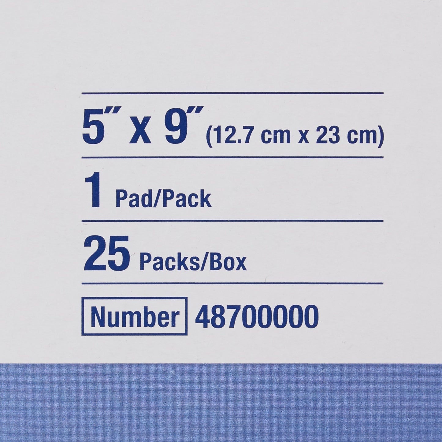 Sorbalux® ABD Abdominal Pad 5 X 9 Inch 1-Ply Sterile 1 per Pouch (625306_CS)