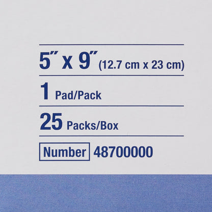 Sorbalux® ABD Abdominal Pad 5 X 9 Inch 1-Ply Sterile 1 per Pouch (625306_BX)
