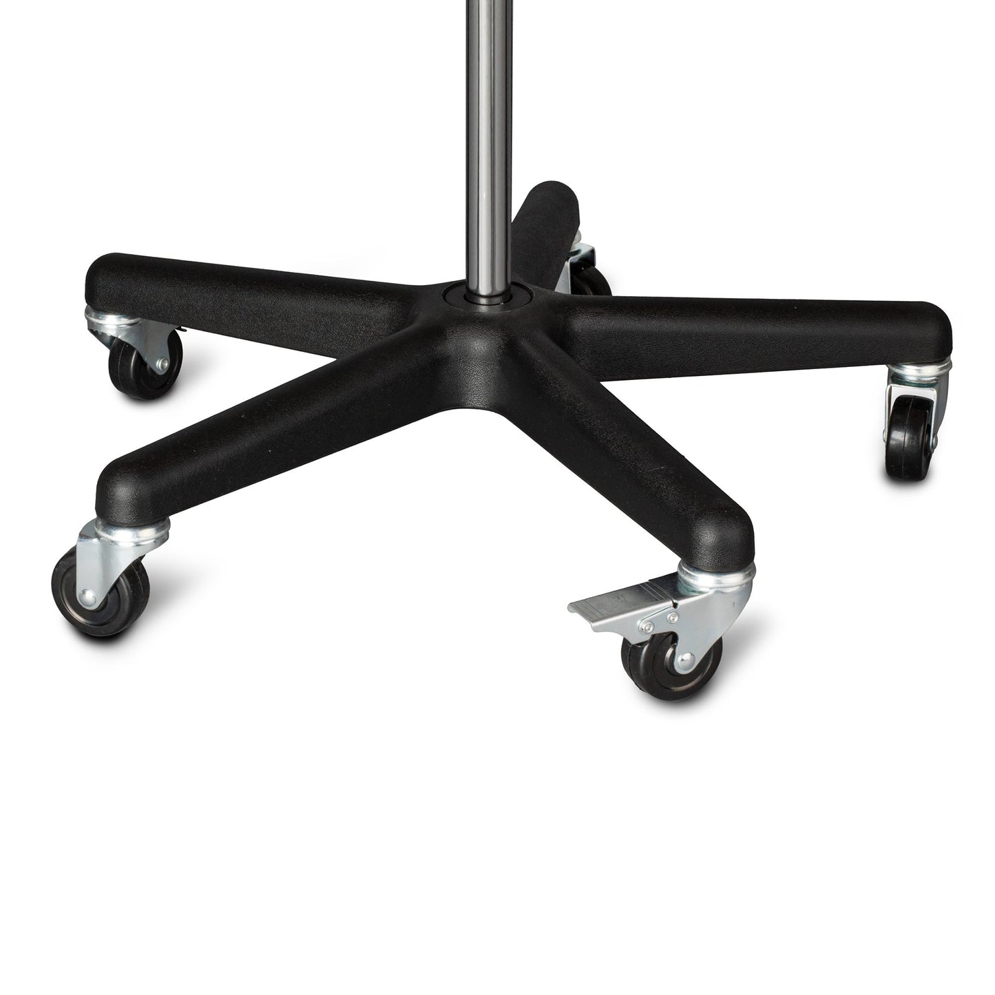 Tech-Med Mobile Instrument Stand Hand Operated Single Post 5-Leg Base Small Tray (640185_EA)