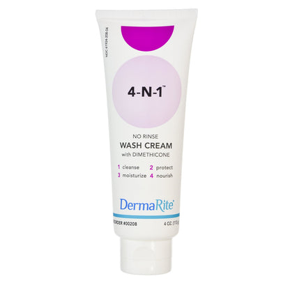 DermaRite® 4-N-1™ Rinse-Free Body Wash Cream 4 oz. Tube Fresh Scent (691750_EA)
