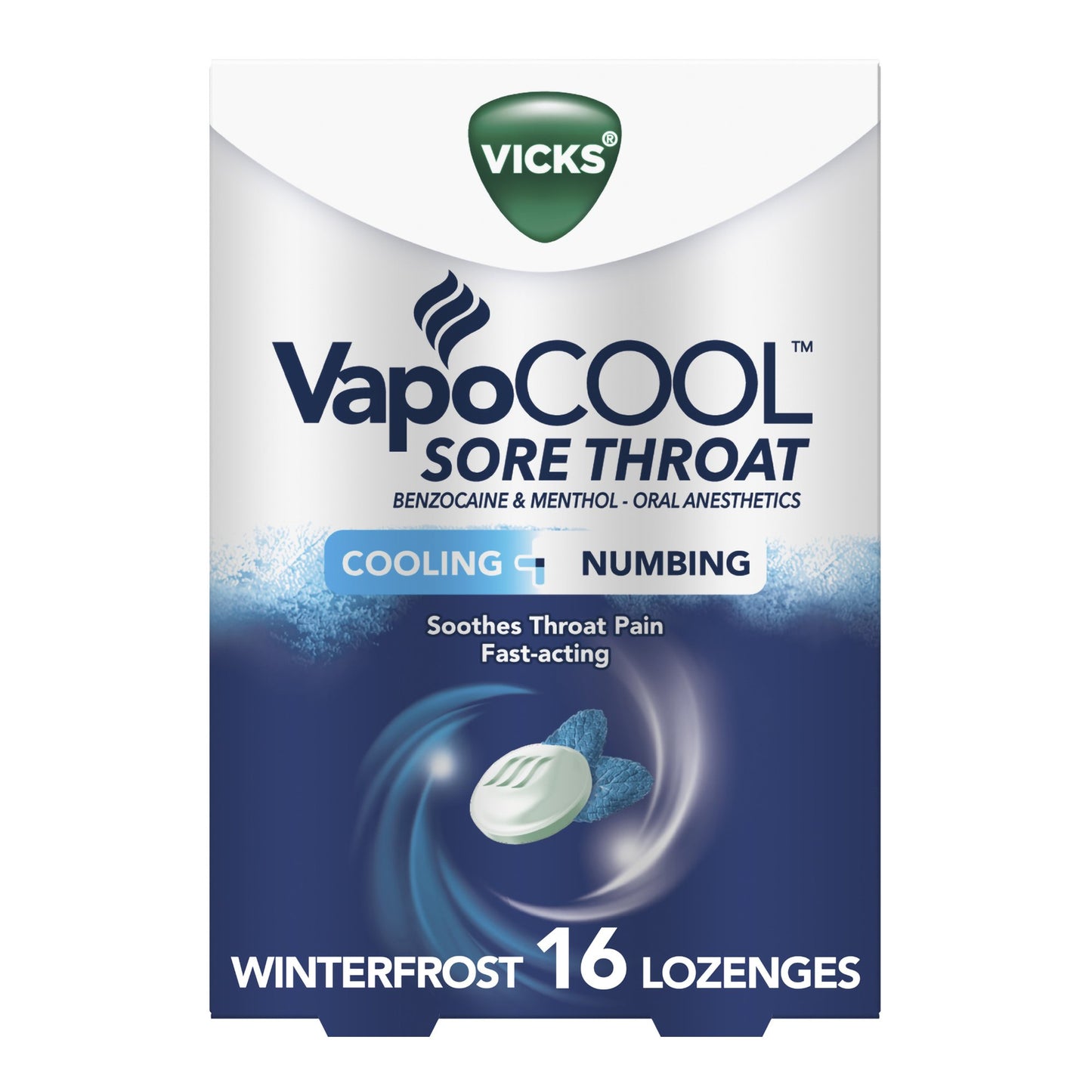 Vicks® VapoCOOL™ Sore Throat Relief Lozenge (1229275_CT)