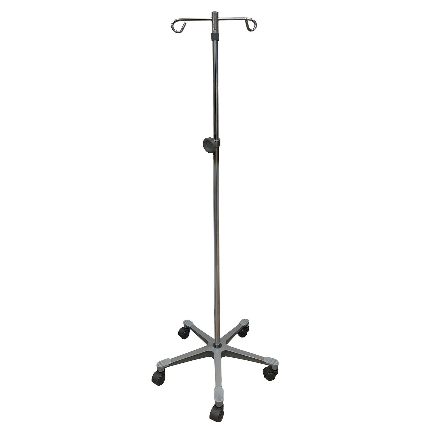 McKesson IV Stand Floor Stand 2 Hooks 5 Legs with Casters (1223671_CS)