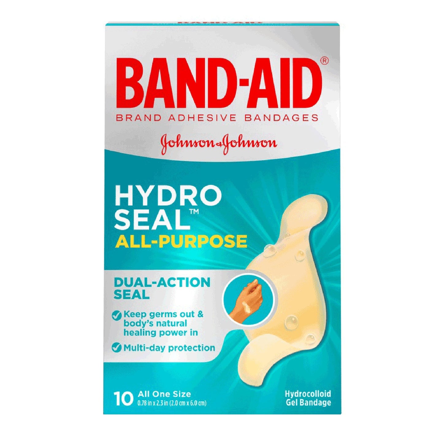 Band-Aid® Hydro Seal™ Waterproof Adhesive Strip 1.1 X 2.1 Inch Hydrocolloid Gel Oval Tan Sterile (1190354_BX)
