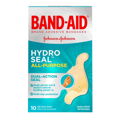 Band-Aid® Hydro Seal™ Waterproof Adhesive Strip 1.1 X 2.1 Inch Hydrocolloid Gel Oval Tan Sterile (1190354_CS)
