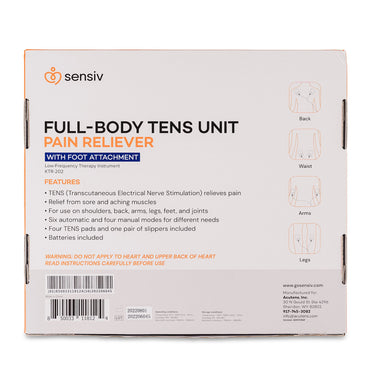 Sensiv Full-Body TENS Unit with Foot Attachment Sensiv Full-Body (1236458_CS)