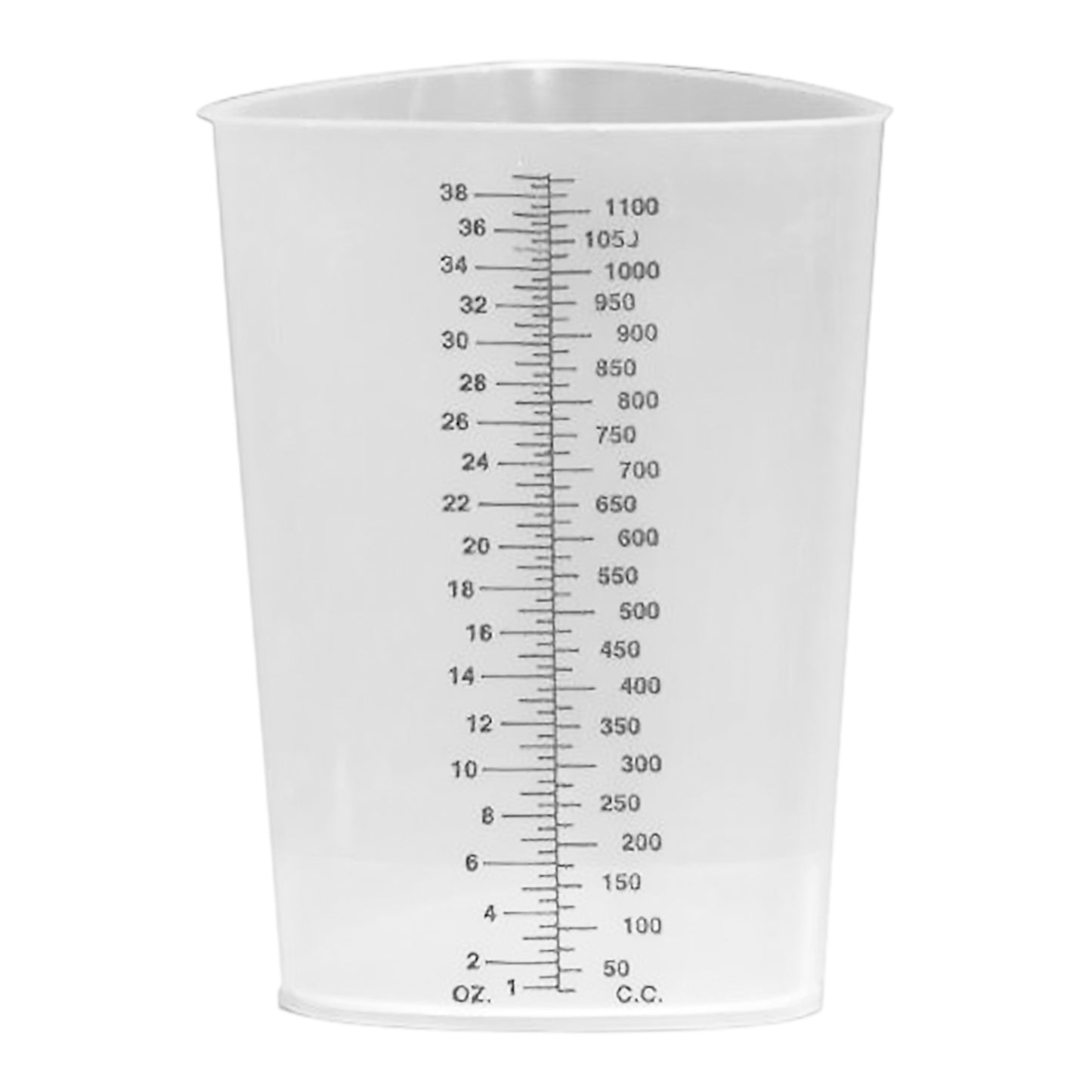 Plasti-Grad® Graduated Beaker Triangular Polypropylene 1,200 mL (320504_CS)