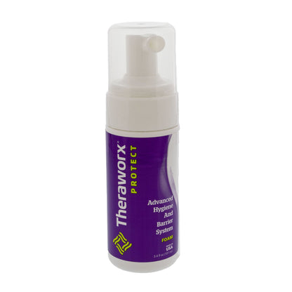 Theraworx® Protect Advanced Hygiene and Barrier System Rinse-Free Skin Cleanser with Silver Foaming 3.4 oz. Pump Bottle Lavender Scent (868197_EA)