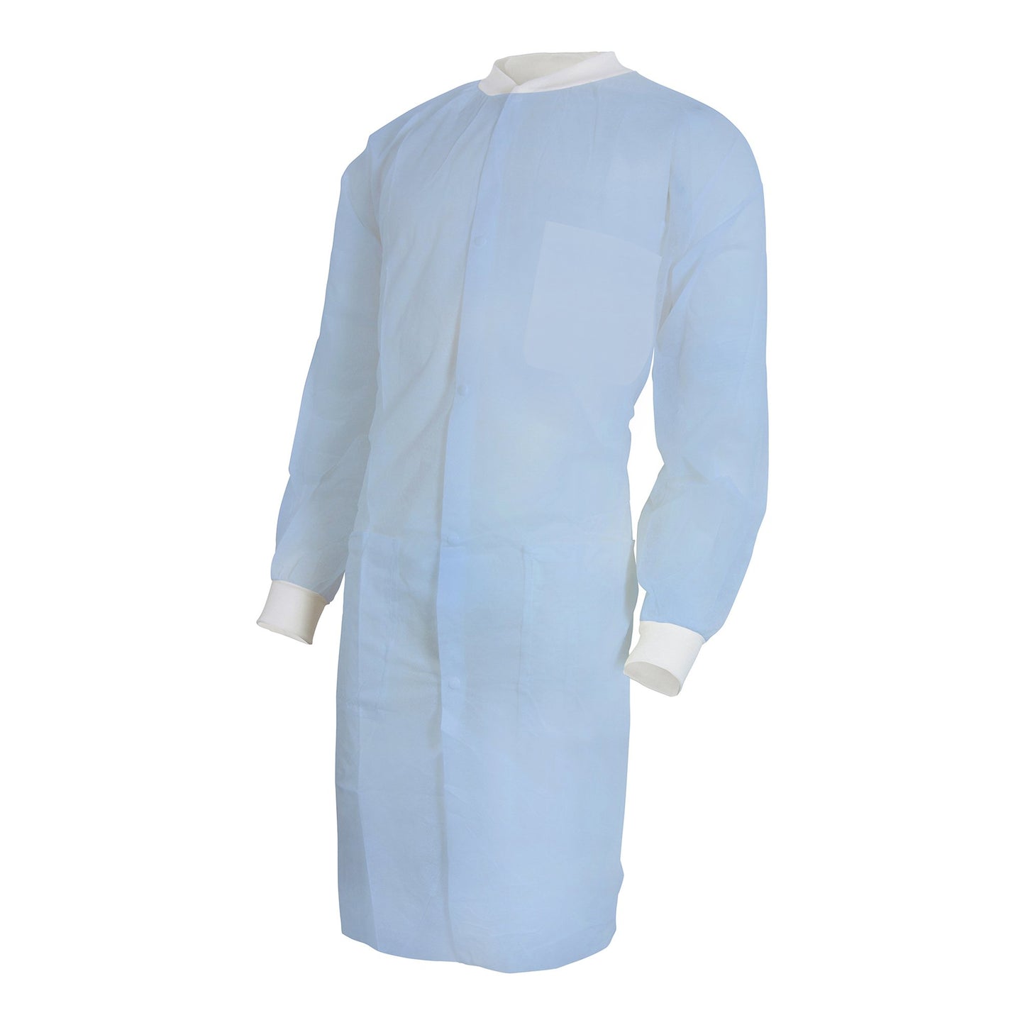 McKesson Lab Coat Blue Small / Medium Knee Length Spunbond Polypropylene Disposable (1207907_BG)