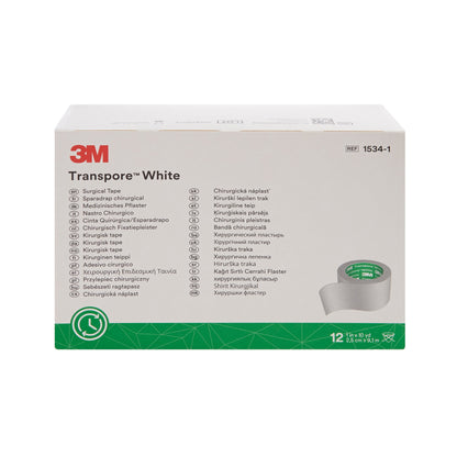 3M™ Transpore™ White Medical Tape White 1 Inch X 10 Yard Plastic NonSterile (445278_RL)
