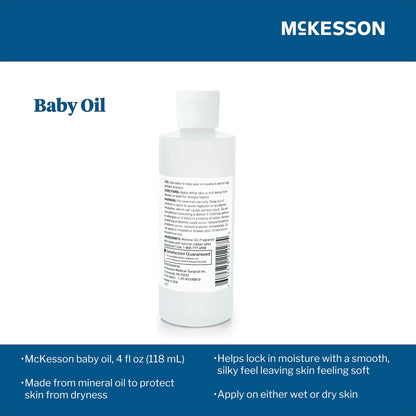 McKesson Baby Oil 4 oz. Bottle Scented Oil (864689_CS)