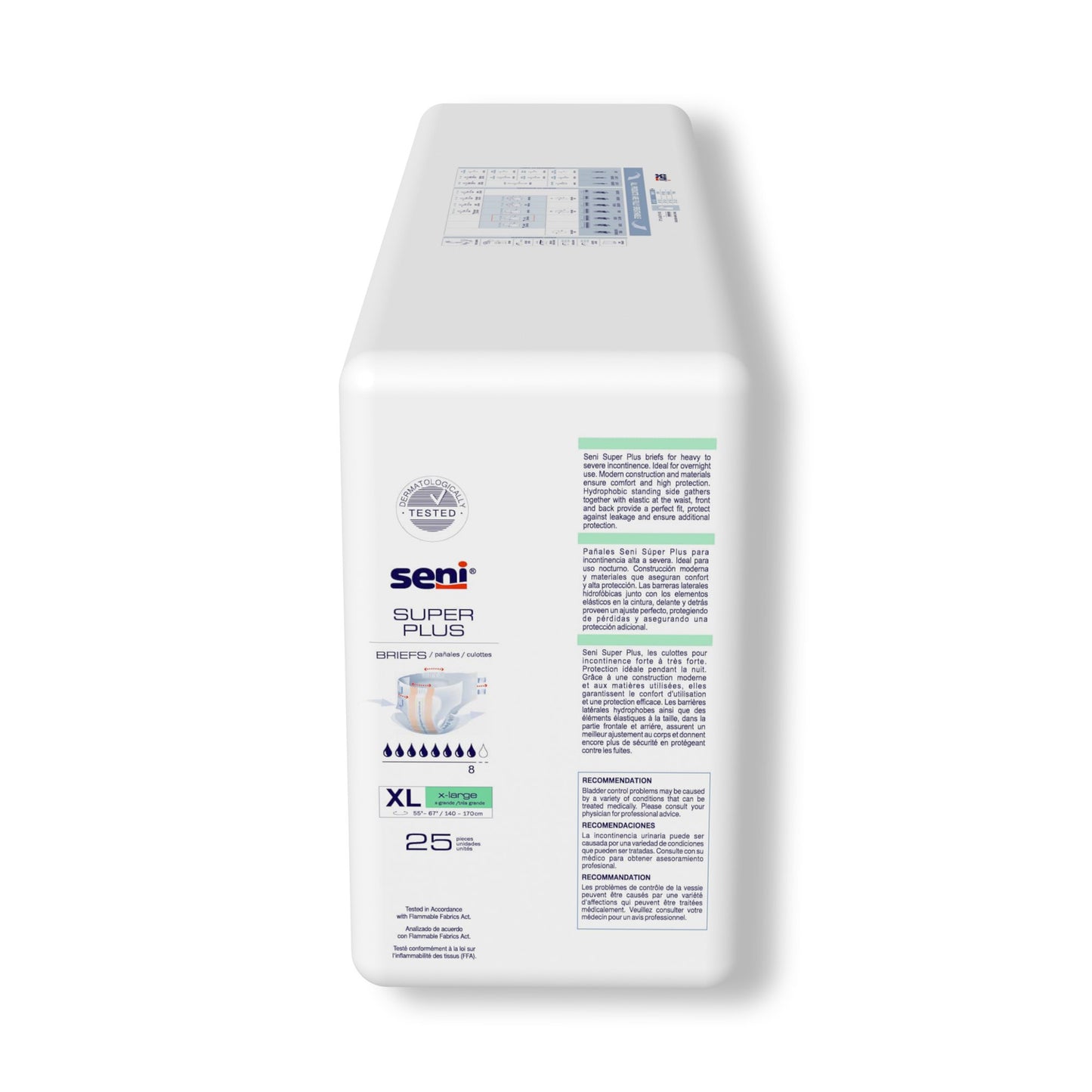 Seni® Super Plus Unisex Adult Incontinence Brief X-Large Disposable Heavy Absorbency (1163873_PK)