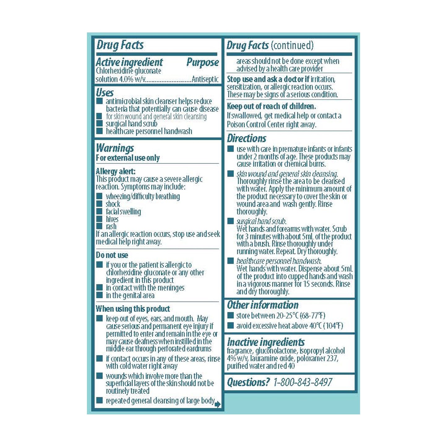 Hibiclens® Antiseptic / Antimicrobial Skin Cleanser 32 oz. Bottle 4% Strength CHG (Chlorhexidine Gluconate) NonSterile (81494_EA)