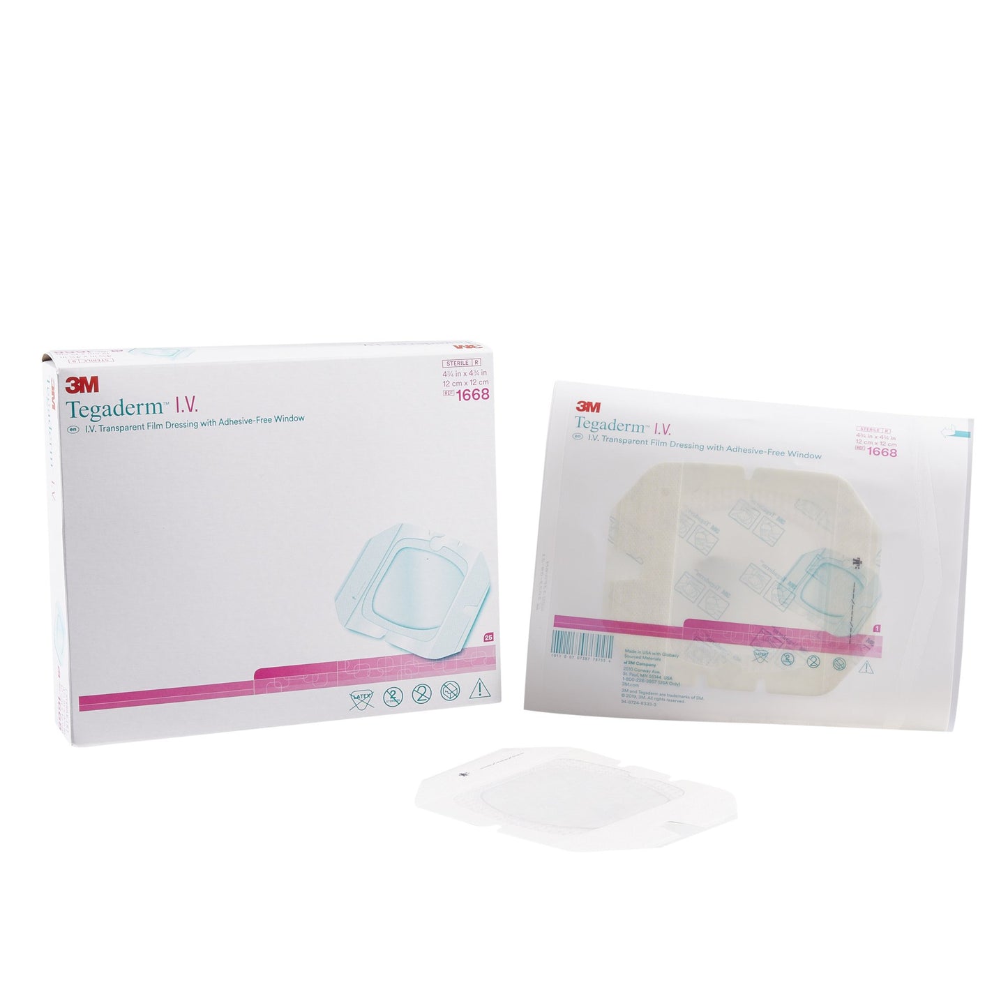 3M™ Tegaderm™ I.V. Dressing Film 4-3/4 X 4-3/4 Inch Sterile (999387_CS)