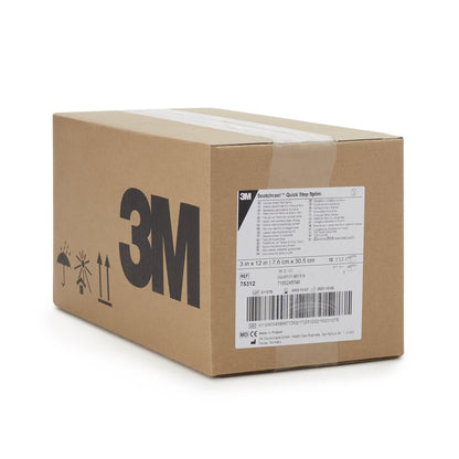 3M™ Scotchcast™ Quick Step Double Sided Felt Padded Precut Splint 3 X 12 Inch Felt / Fiberglass White (1193018_CS)