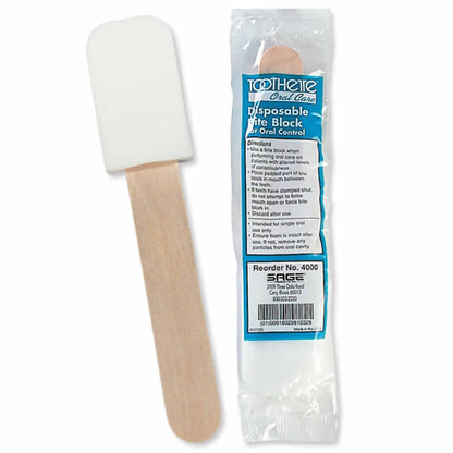 Toothette® Bite Block / Tongue Depressor Plastic Disposable (296347_EA)