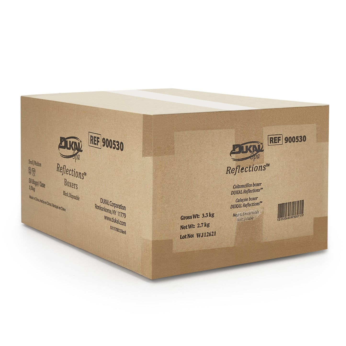 Reflections™ Exam Shorts Small / Medium Black Spunbond Polypropylene Adult Disposable (821077_CS)