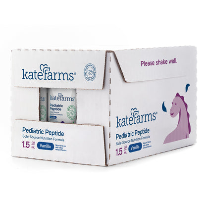 Kate Farms Pediatric Peptide 1.5 Pediatric Oral Supplement Vanilla Flavor 8.45 oz. Carton Liquid Organic Hydrolyzed Pea Protein (1105971_EA)