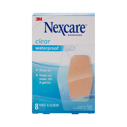 Nexcare™ Waterproof Adhesive Strip 2-3/8 X 3½ Inch Plastic Knee / Elbow Sheer Sterile (851822_CS)