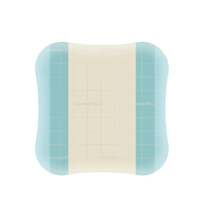 Comfeel® Plus Hydrocolloid Dressing Film Backing 4 X 4 Inch Square Hydrocolloid / Sodium Carboxymethylcellulose (CMC) / Film (1124399_EA)