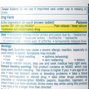 Geri-Care® Pain Relief 200 mg Strength Ibuprofen Tablet 1000 Per Bottle (1181156_CS)