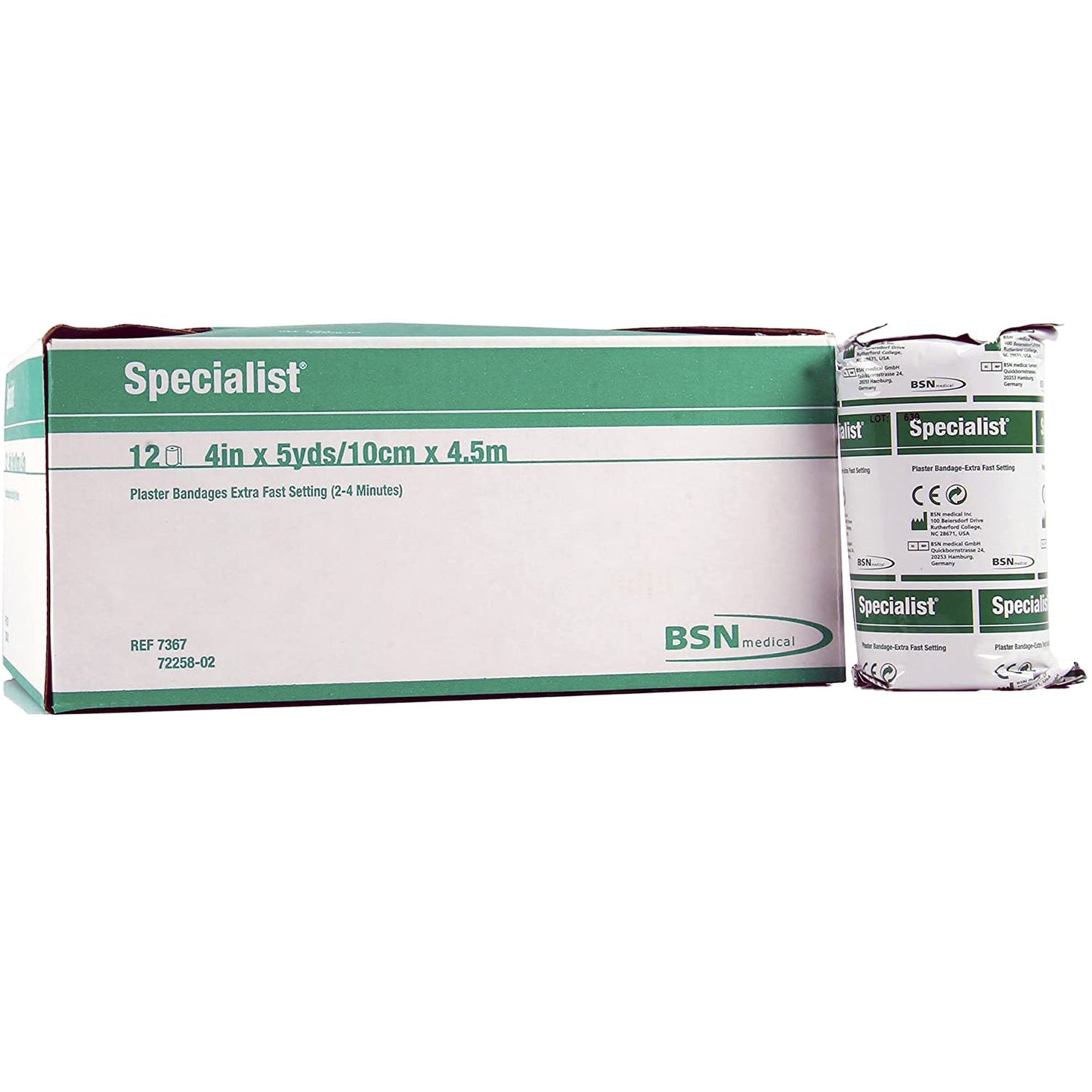 Specialist® Plaster Bandage 4 Inch X 15 Foot Plaster of Paris White (4789_CS)
