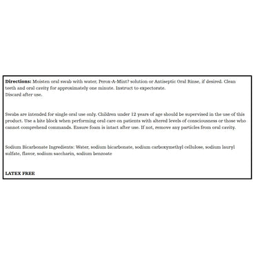 Toothette® Plus Oral Swab Sodium Bicarbonate Foam Tip 20 per Pack (362537_CS)