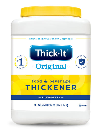 Thick-It® Original Food and Beverage Thickener 36 oz. Canister Unflavored Powder IDDSI Level 0 Thin (811365_EA)