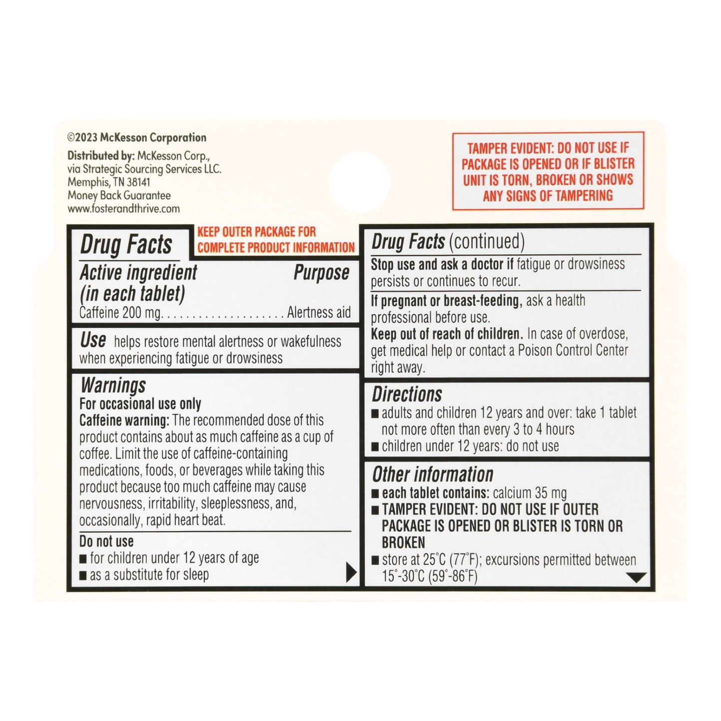 Foster & Thrive™ Stimulant 200 mg Strength Tablet (1238992_BX)