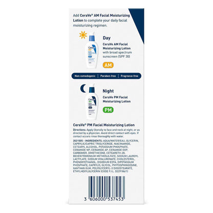 CeraVe® PM Facial Moisturizer 3 oz. Pump Bottle Unscented Lotion (1229988_EA)
