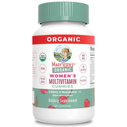 Mary Ruth's® Organic Women's Multivitamin Supplement Vitamin A / C / D / E 450 mcg - 20 mg - 6 mcg - 7 mg Strength Gummie 60 Per Bottle Strawberry Flavor (1271765_EA)