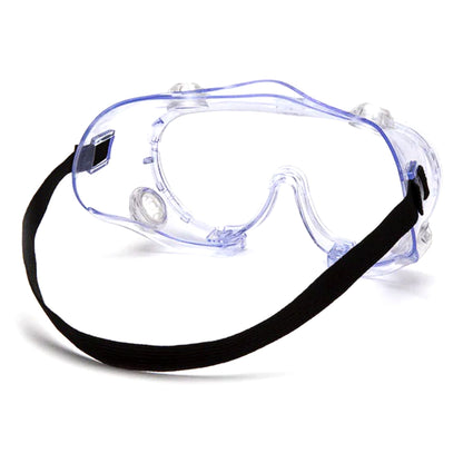 Pyramex® Protective Goggles Fit Over Uncoated Clear Tint Polycarbonate Lens Clear Frame Elastic Strap One Size Fits Most (1239058_BX)